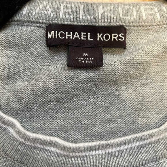 Michael Kors Grey Long-Sleeve Sweeter Size M - Picture 2 of 2